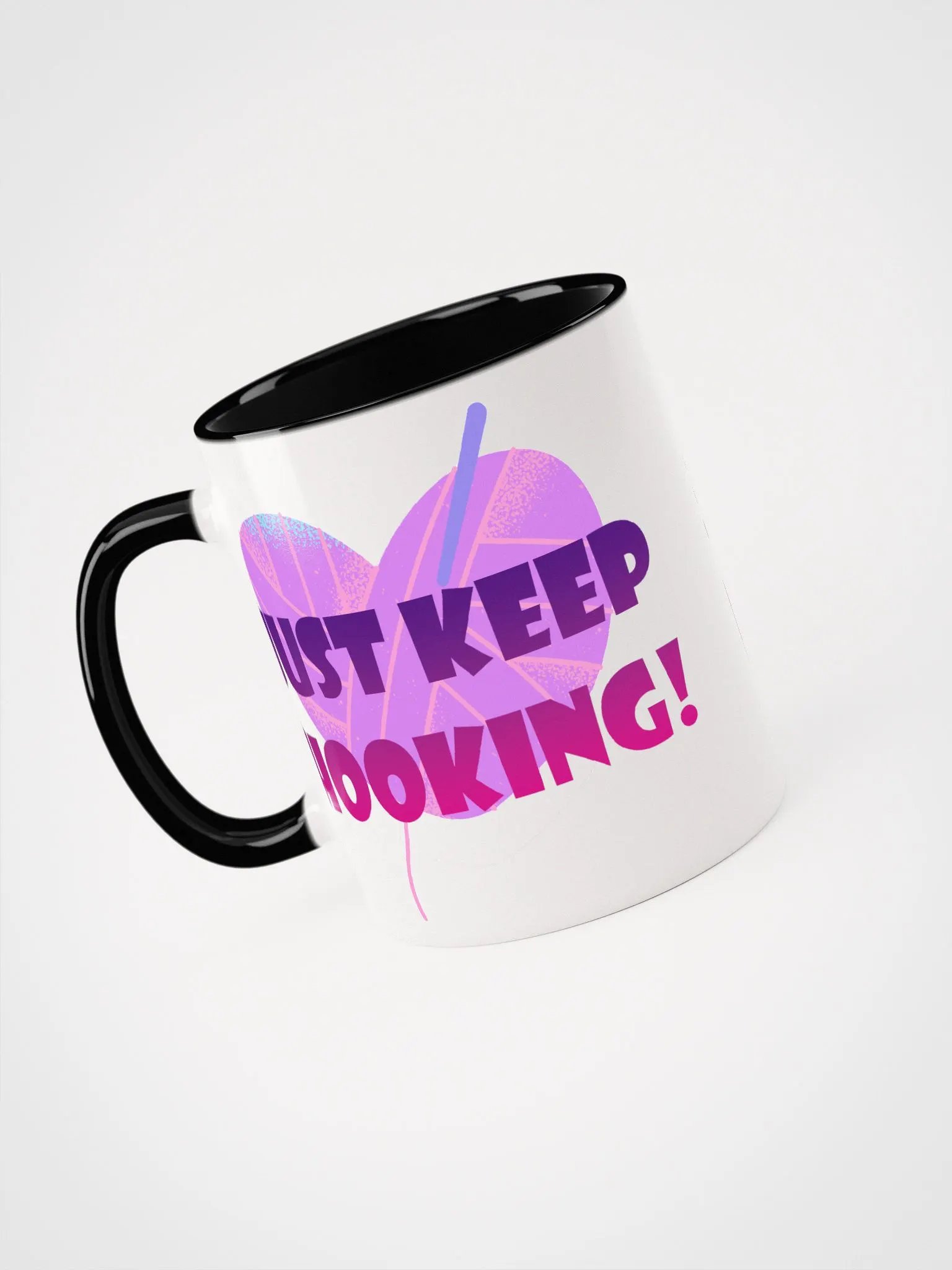 Just Keep Hooking Colorful Mug product image (18)