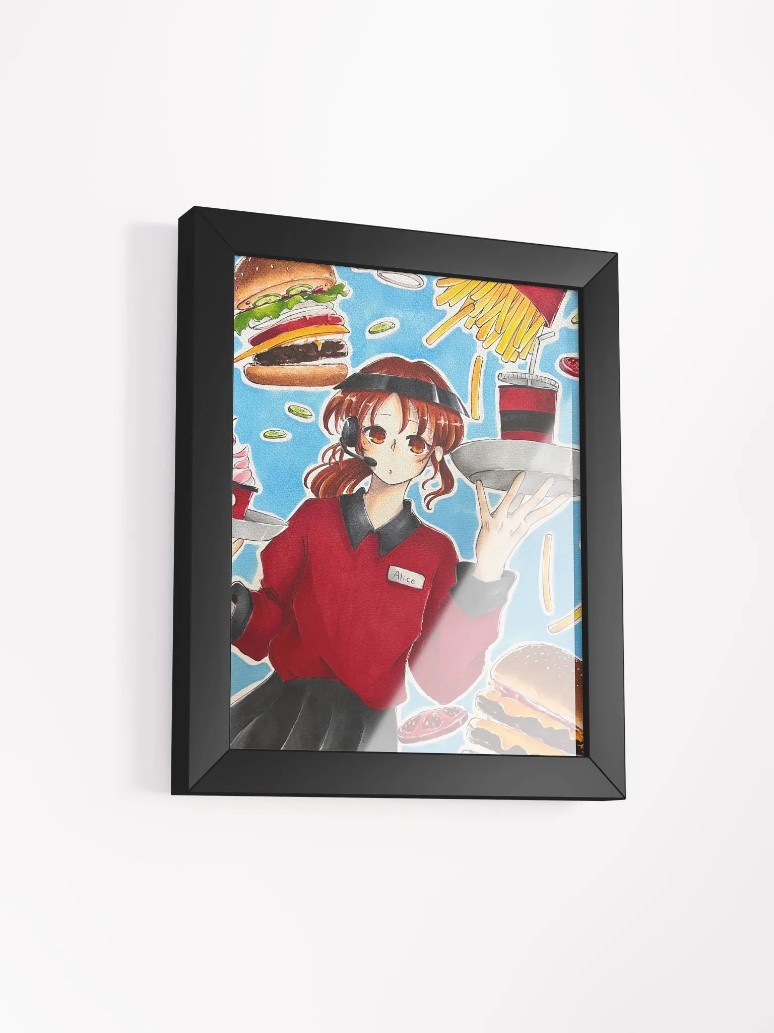 Alice at Work - Framed Matte Poster product image (4)