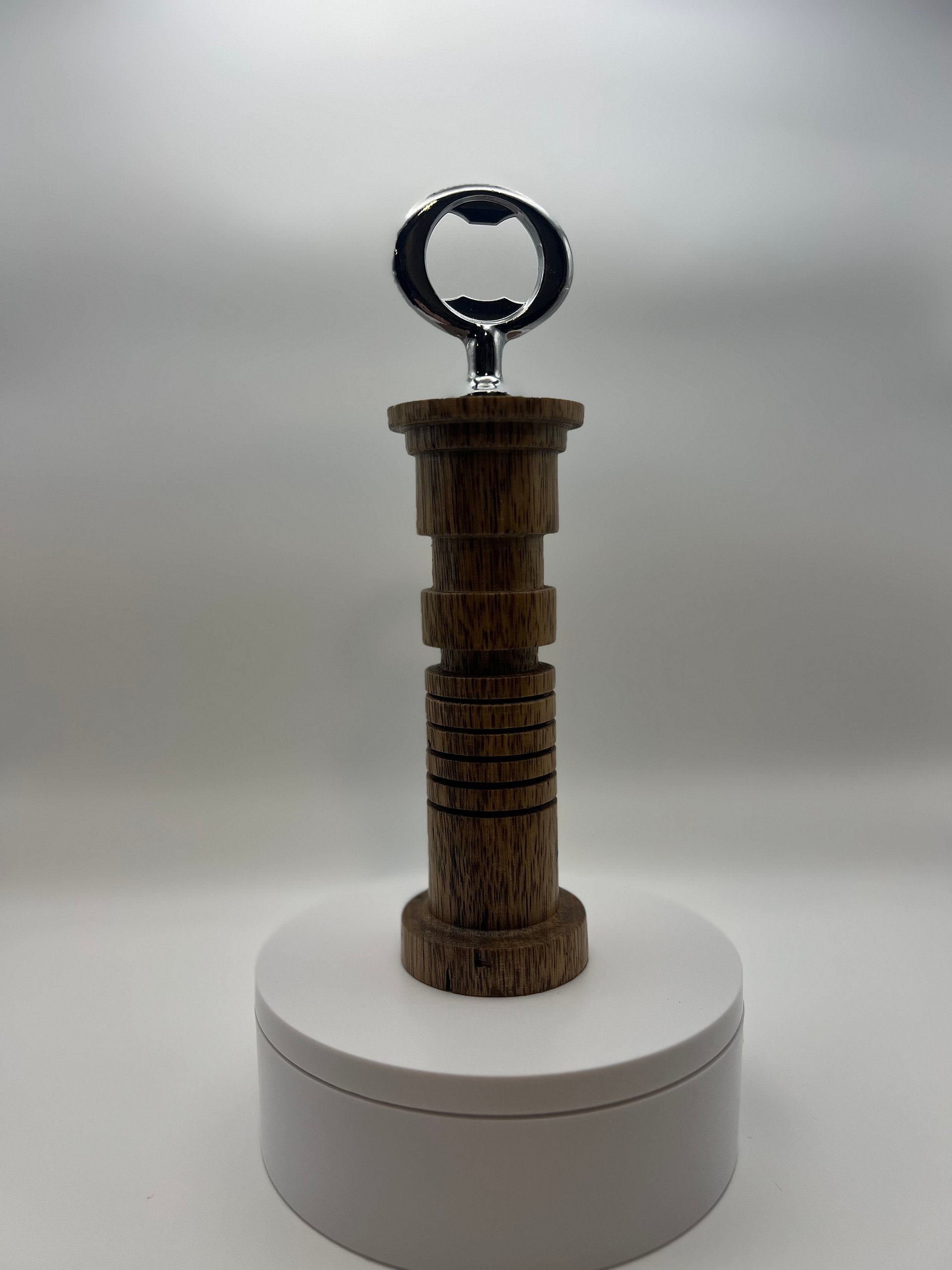 Hand-Turned Star Wars Inspired Black Limba Bottle Opener product image (6)