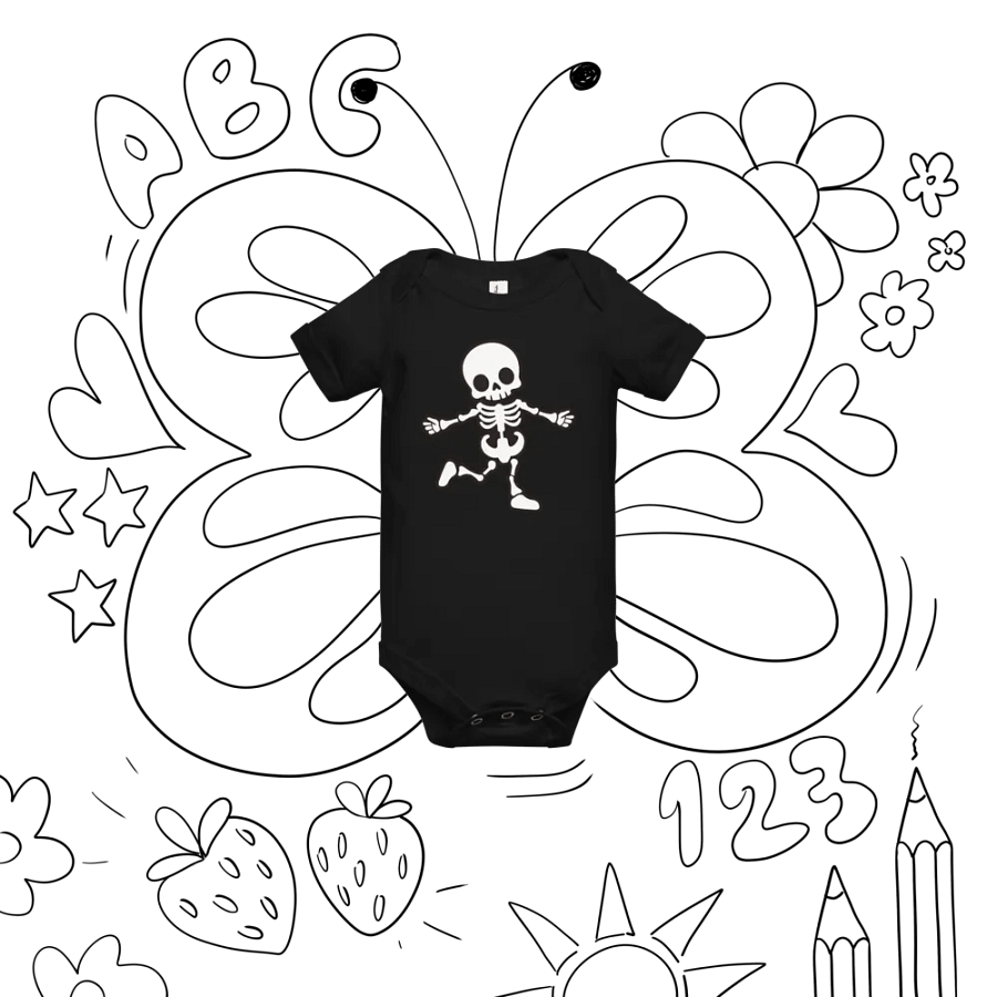 Playful Skeleton Baby Onesie product image (6)