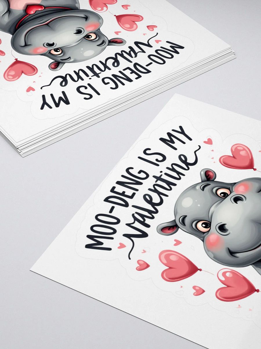Moo-Deng is My Valentine Stickers product image (10)