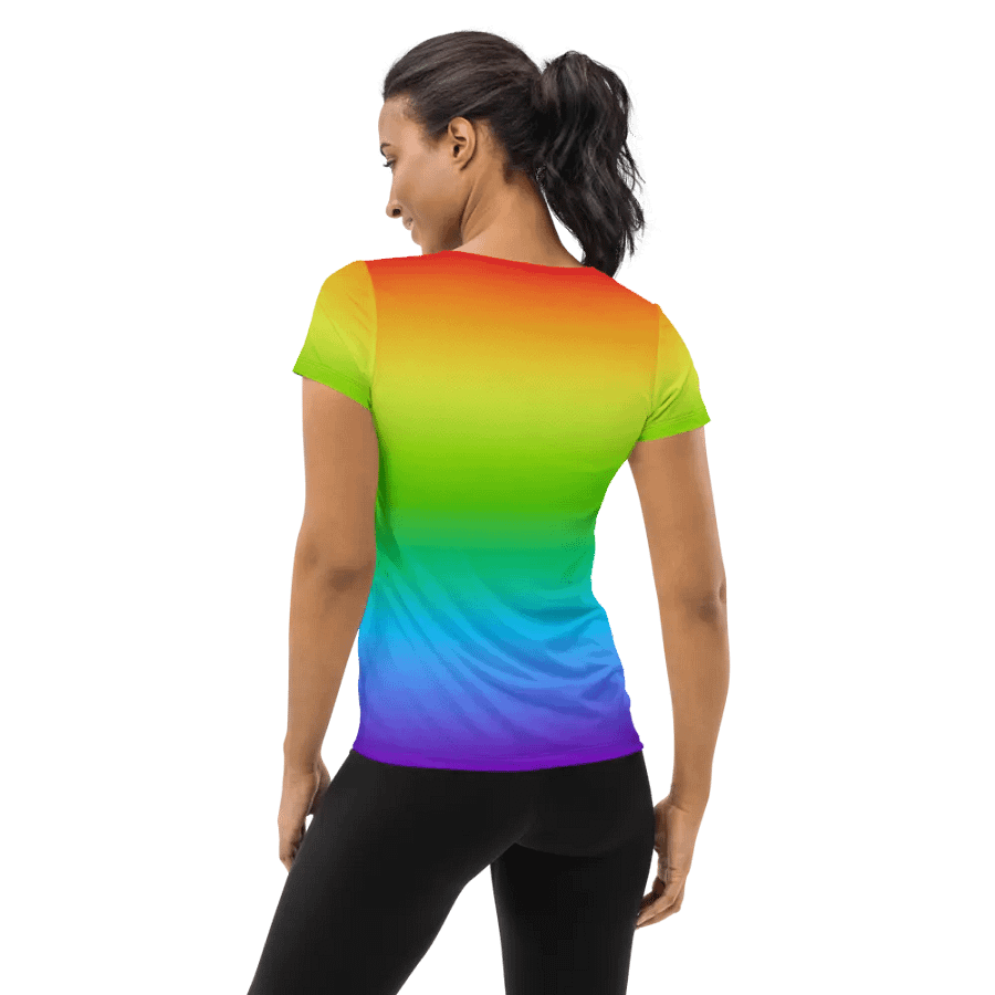 Rainbow Women's Athletic TShirt product image (2)