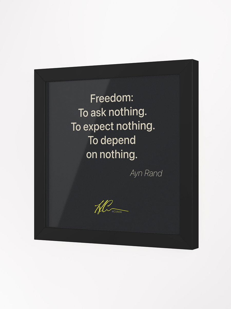 Ayn Rand Q4 - Framed Poster product image (2)