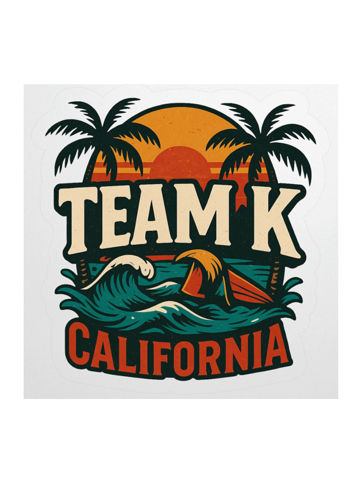 TEAM K CALIFORNIA STICKERS product image (3)