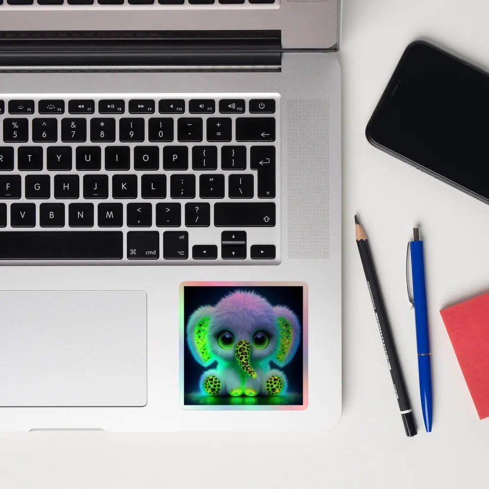Glowing Elephant Sticker product image (12)