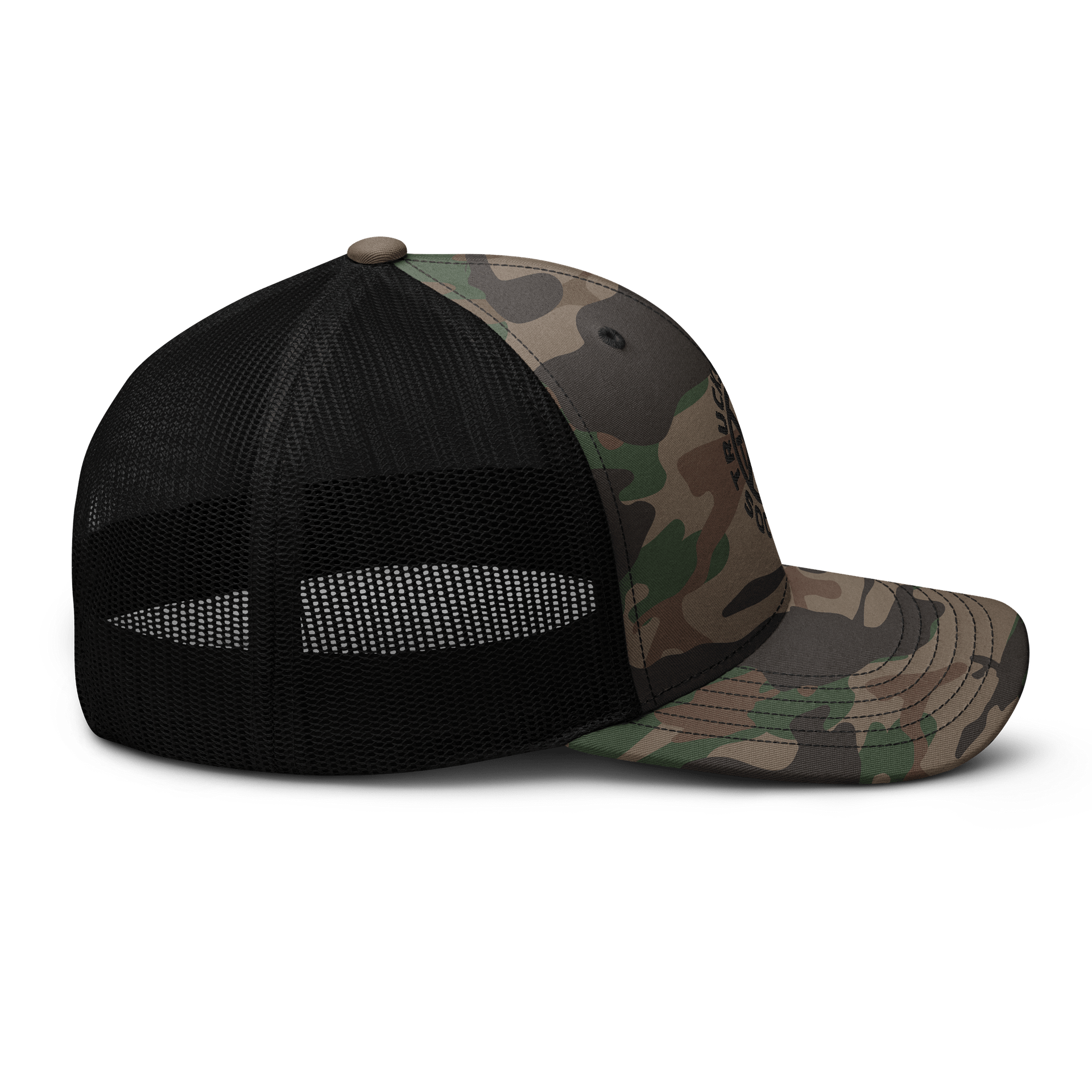CROSSROADS BLACK Camo Trucker Hat product image (7)