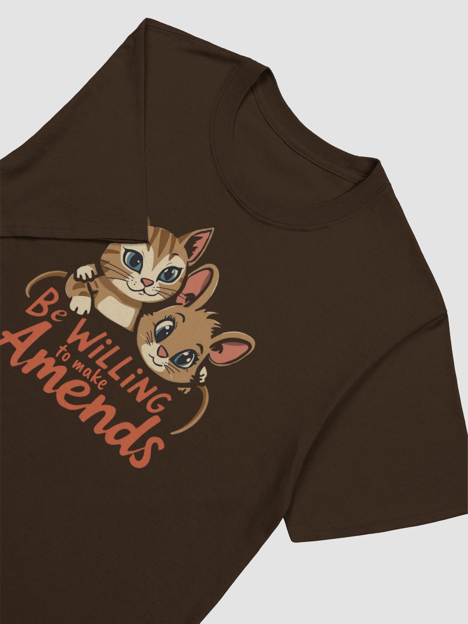 Be Willing to Make Amends AA Recovery & Sobriety Cat Lovers T-Shirt product image (2)