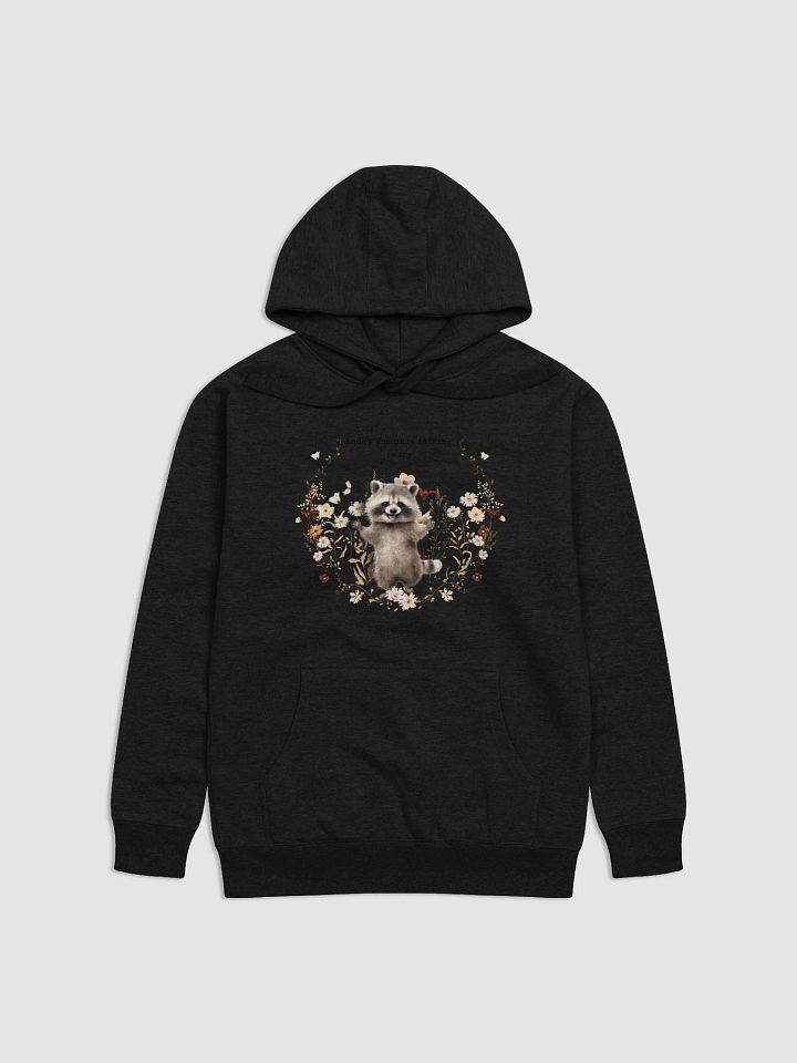 Whimsical Raccoon Floral Hoodie product image (1)