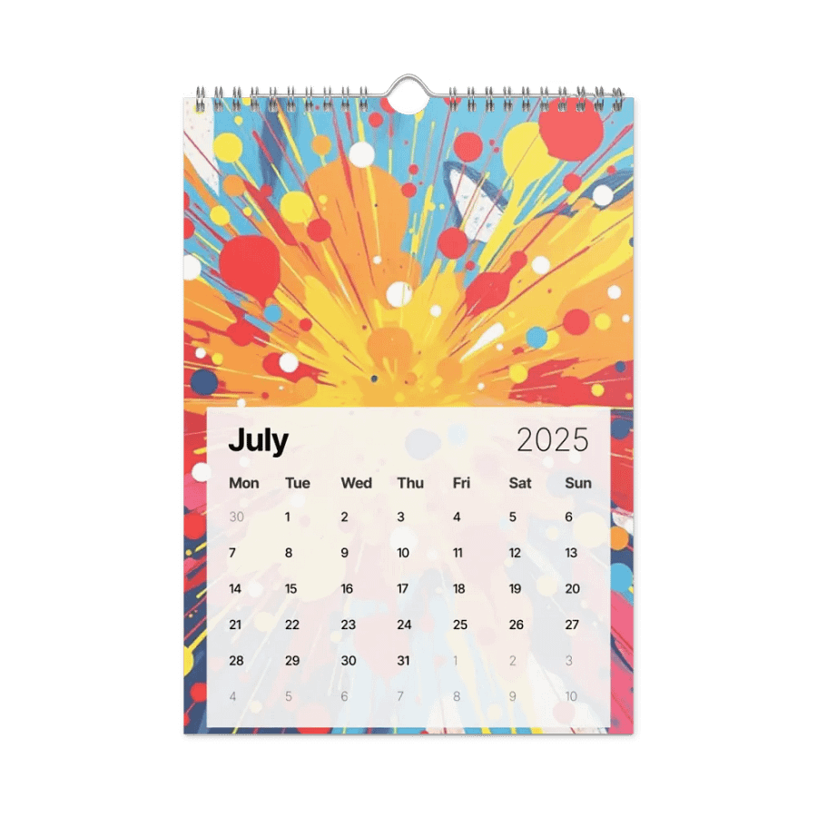ART ABSTRACT WALL CALENDAR 2025 product image (7)
