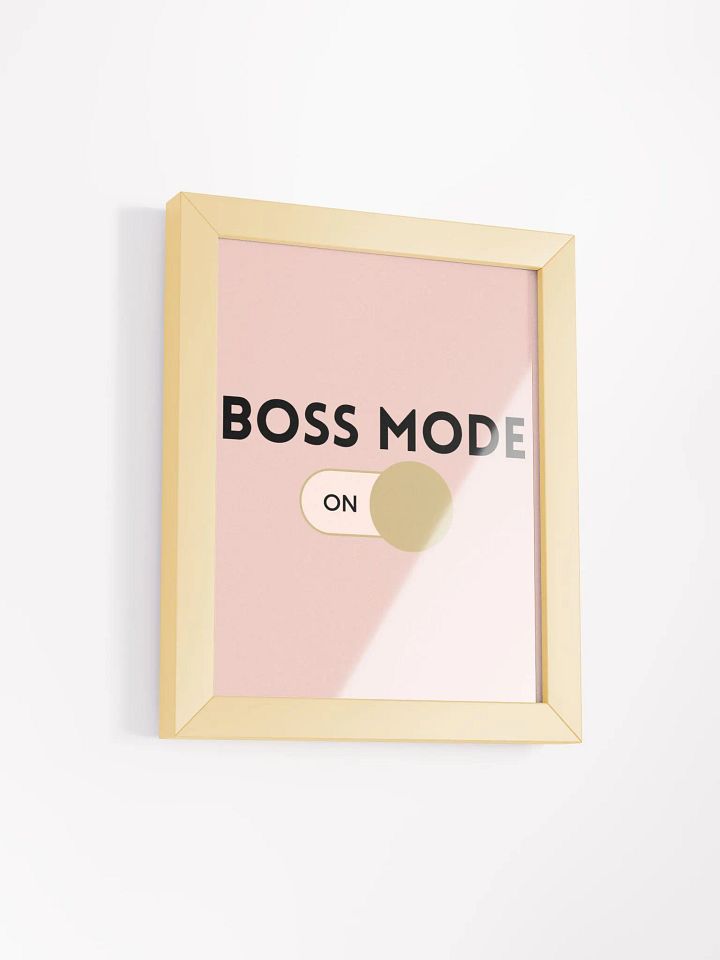 Boss Mode Wall Art - Pink product image (1)