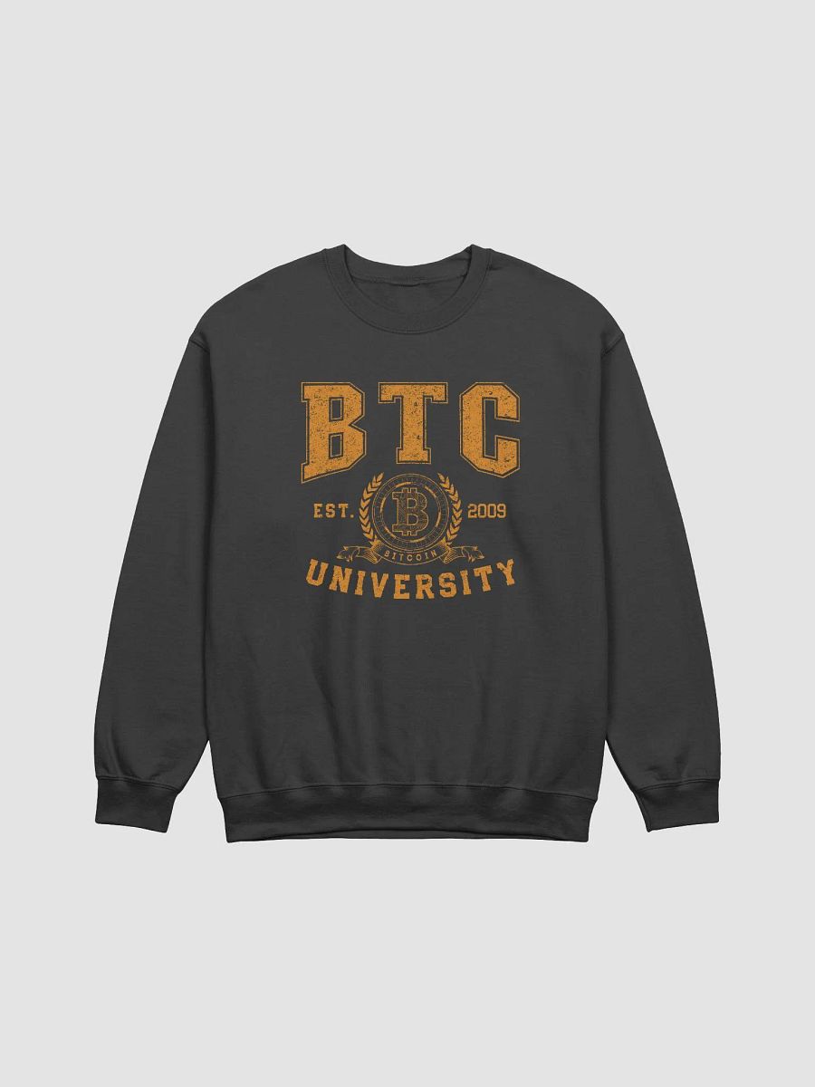 Bitcoin BTC University College Crypto Currency Blockchain Sweatshirt. product image (4)