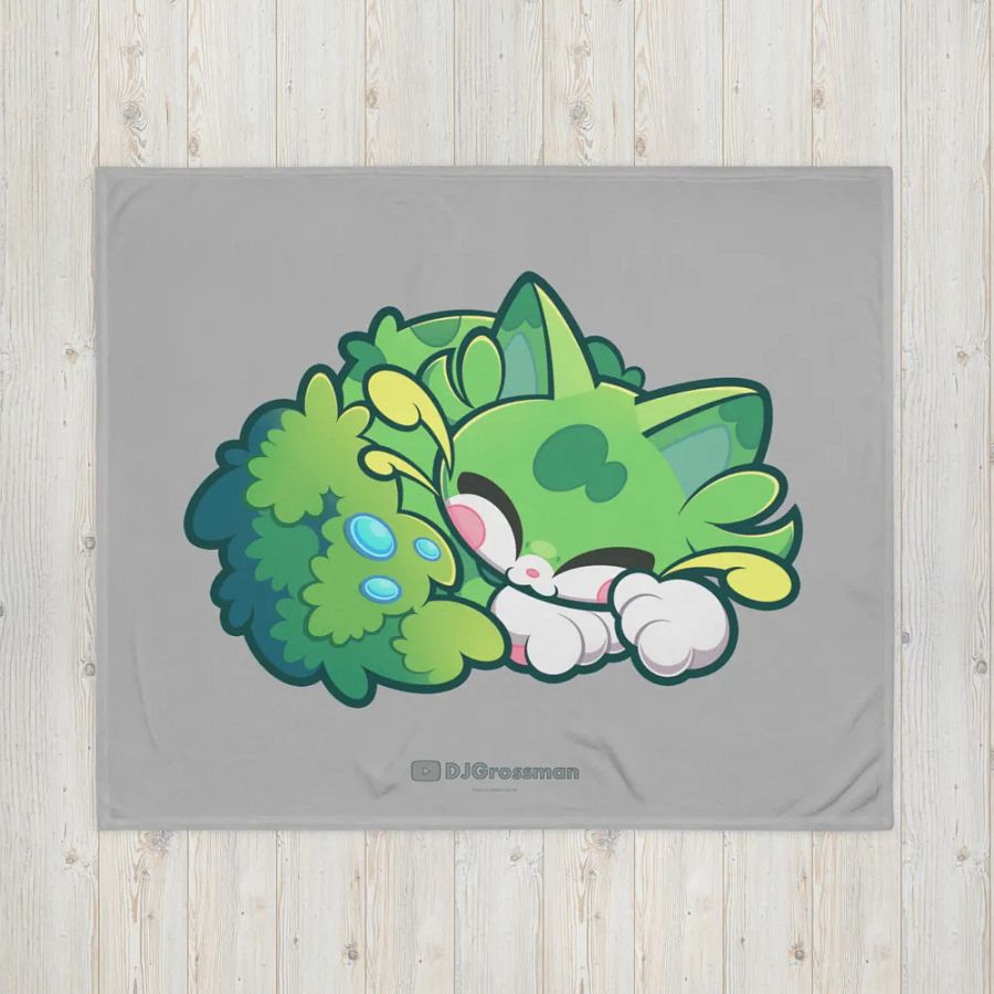 Sleeping Chloe • Throw Blanket (Silver) product image (4)