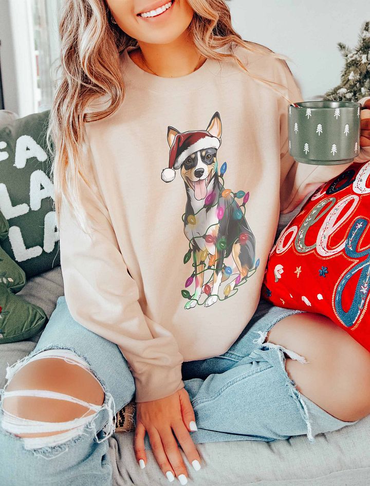 Funny Rat Terrier(Tricolor) Christmas Sweatshirt product image (20)