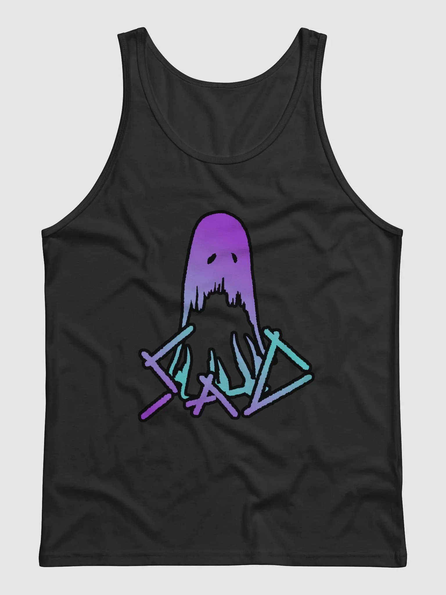 SaD Men's Style Tank Top Big Logo - Purple and Blue product image (1)