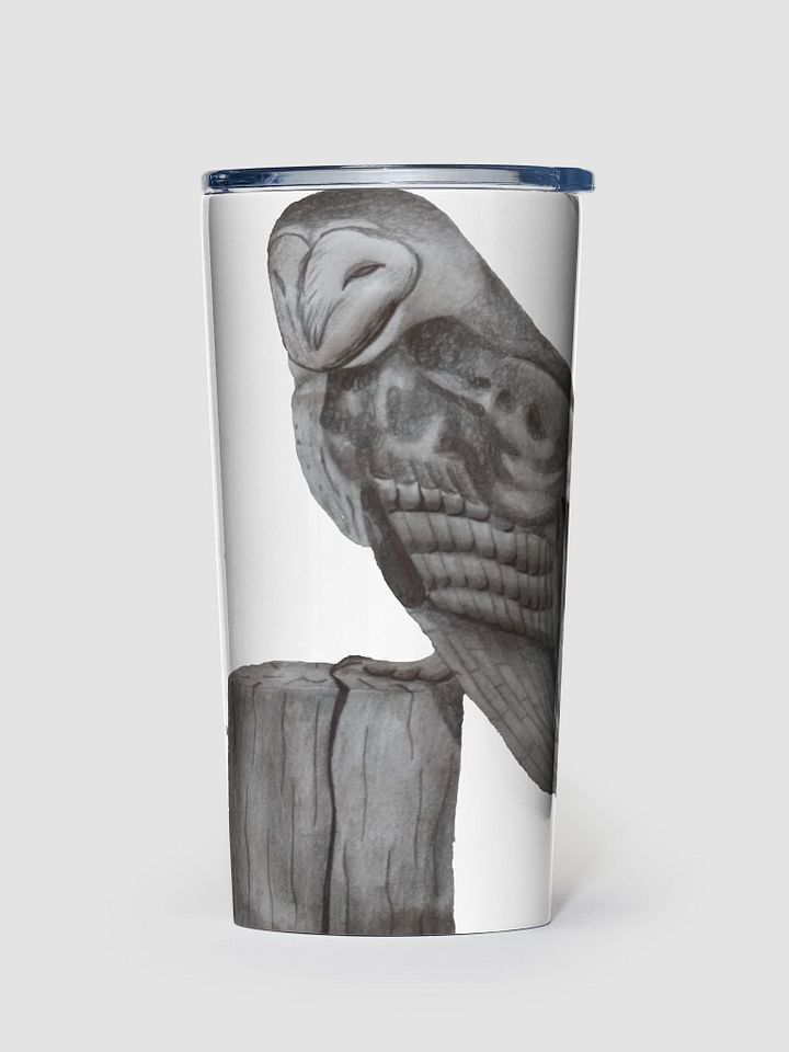 Barn Owl Drawing Travel Cup product image (1)