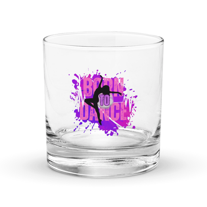 Born to Dance Her Silhouette Rocks Glass product image (1)