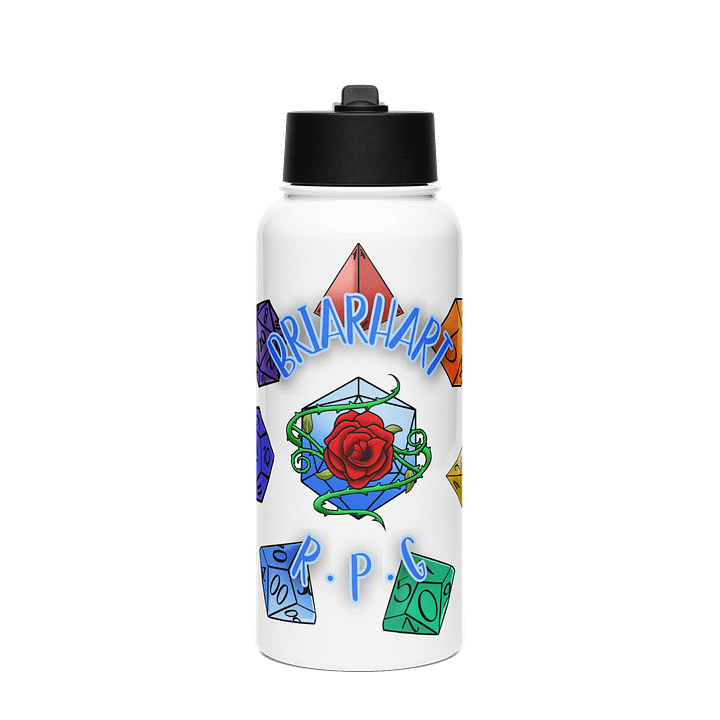 BriarHart RPG Water Bottle w/Straw - PRIDE 2025 product image (1)