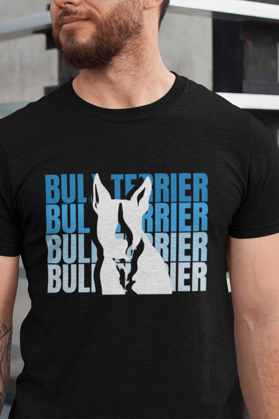 Bull Terrier Silhouette Relaxed Fit T-shirt product image (4)
