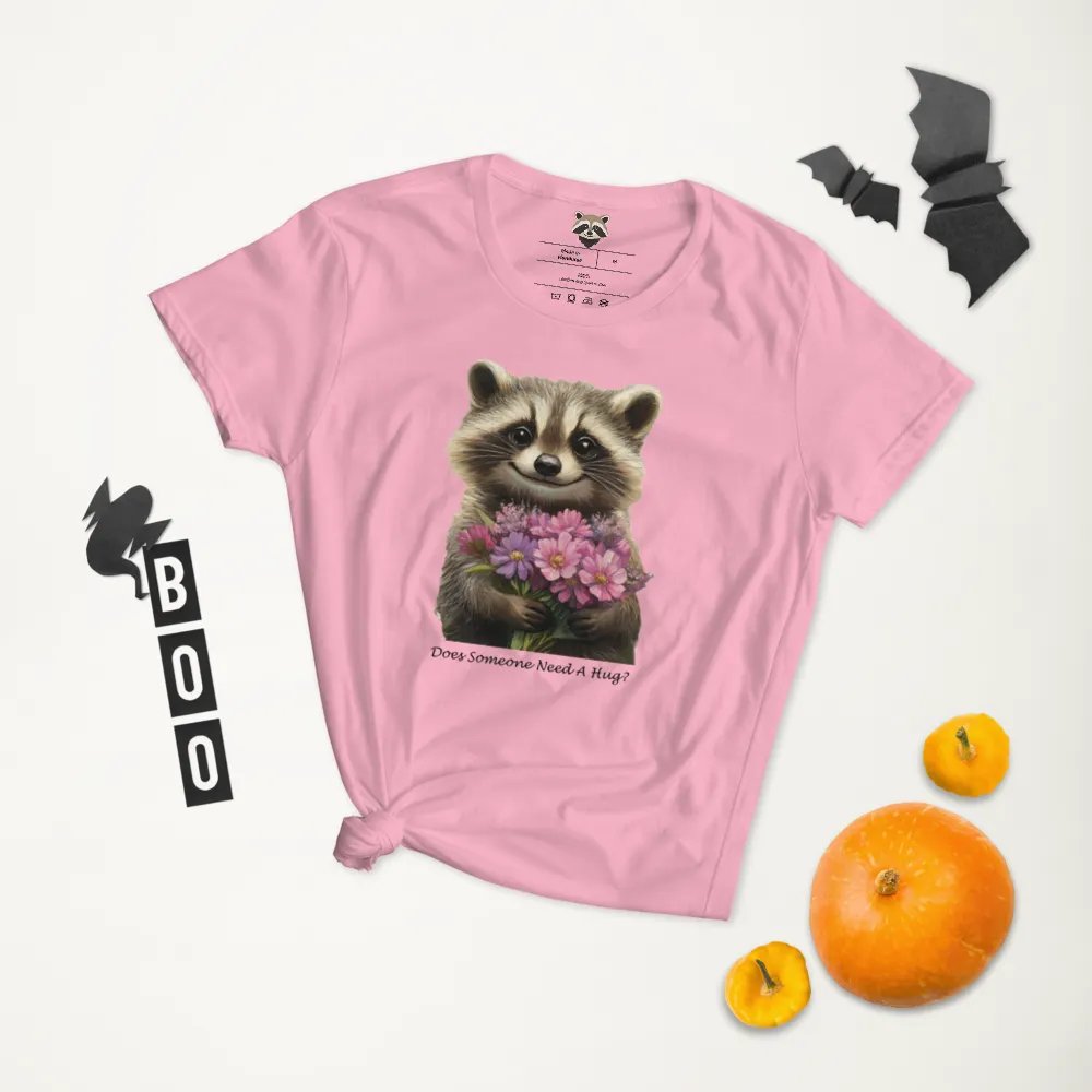 Floral Raccoon Women's Tee product image (7)