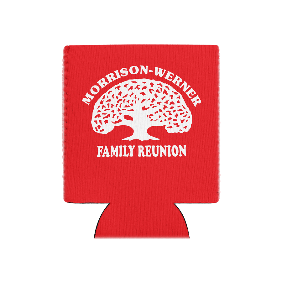 "Morrison-Werner Family Tree" Can Coozie (Red) product image (1)