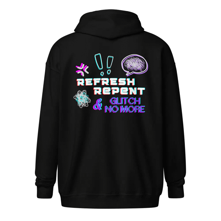 Crrissa - Glitch - Dark Zip Up Hoodies product image (5)
