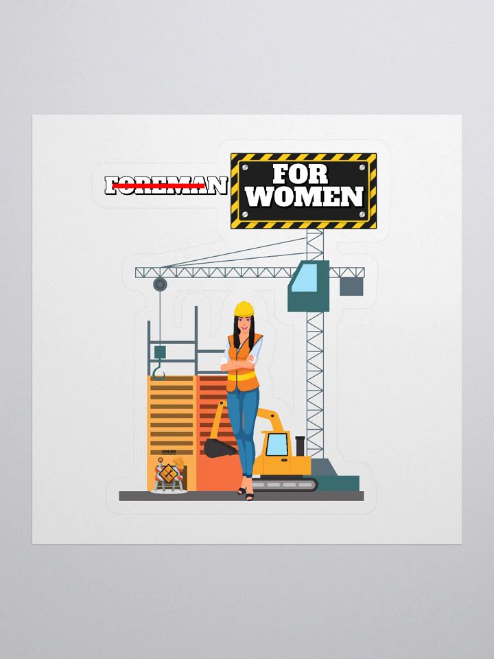 For Women Construction Sticker product image (1)