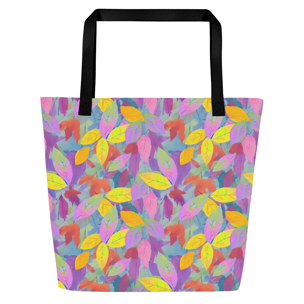 Yellow Pink Leaves Bag product image (5)