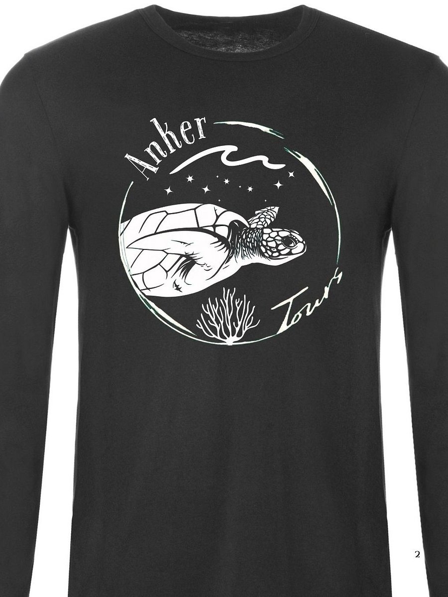 Rush Guard Walhai oder Schildkröte schwarz/weiß - UV Shirt auf Tour zu kaufen product image (3)