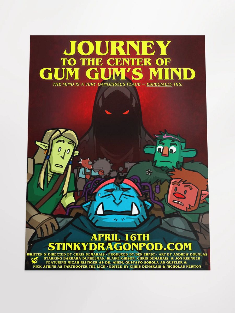 Journey To The Center Of Gum Gum's Mind Poster product image (4)