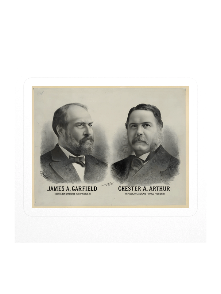 James Garfield For President Campaign Sticker product image (1)
