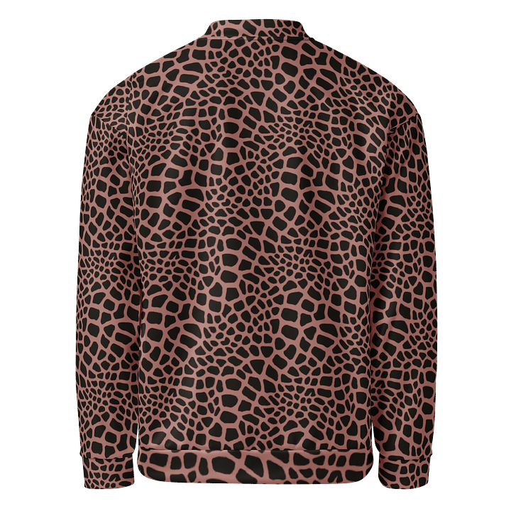 Brown Giraffe Bomber Jacket product image (2)