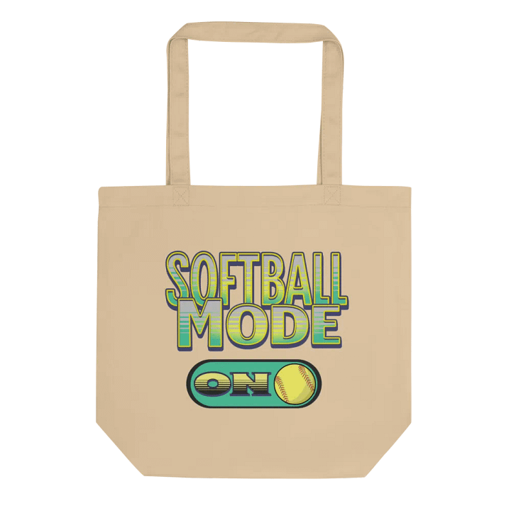 Softball Mode On Eco-Friendly Tote Bag product image (1)