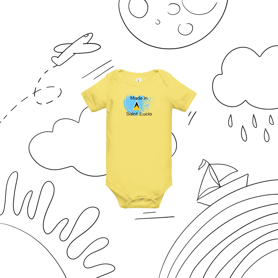 Heartfelt Made in Saint Lucia Baby Onesie product image (6)