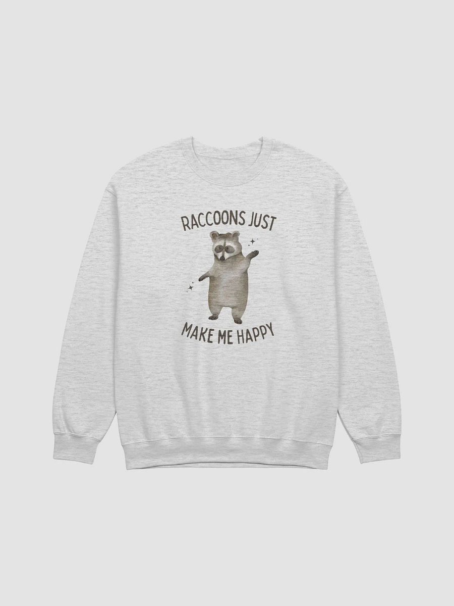 Raccoons just make me happy Crewneck product image (1)
