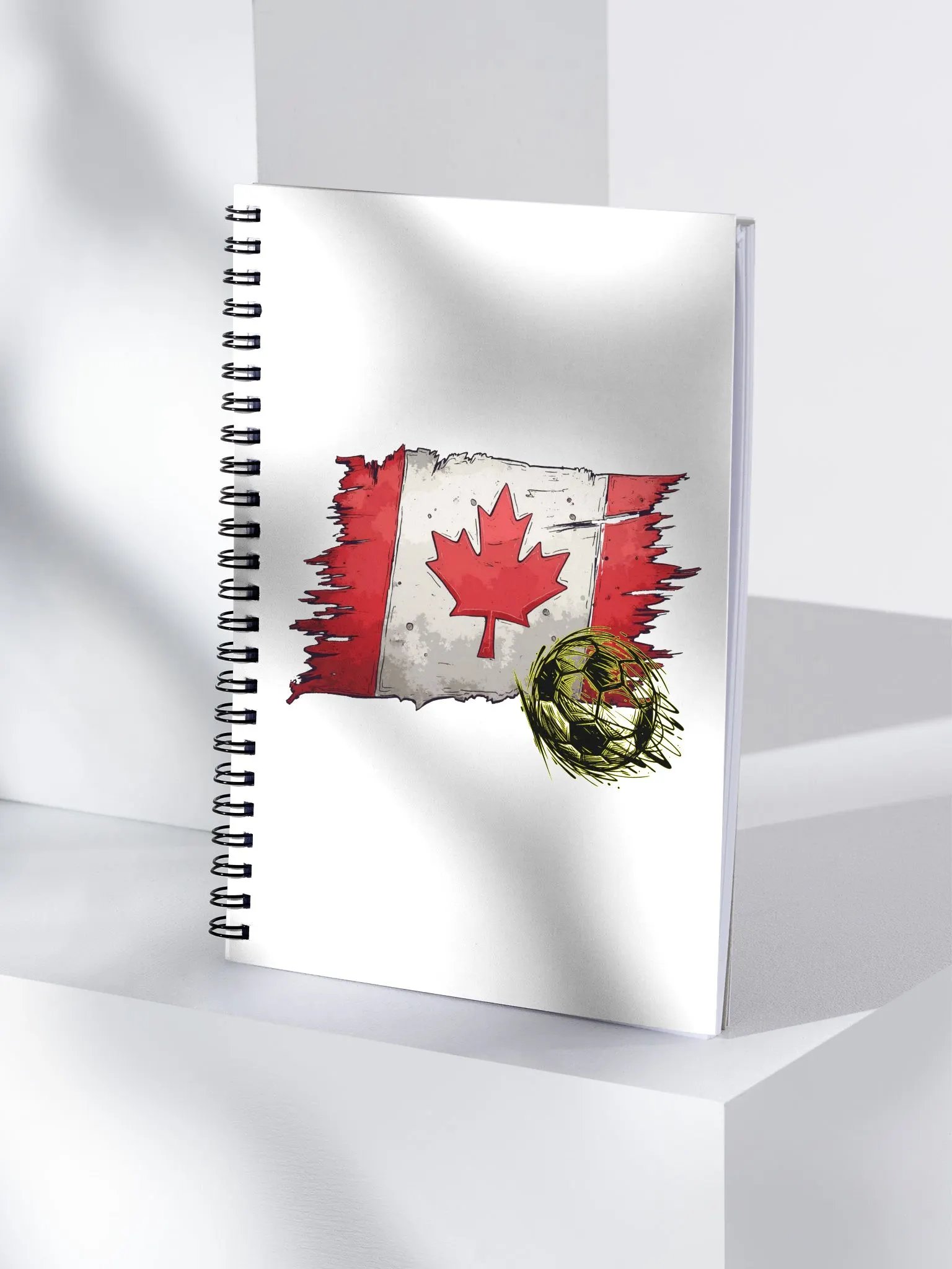 Canada Flag Soccer Football Notebook product image (1)