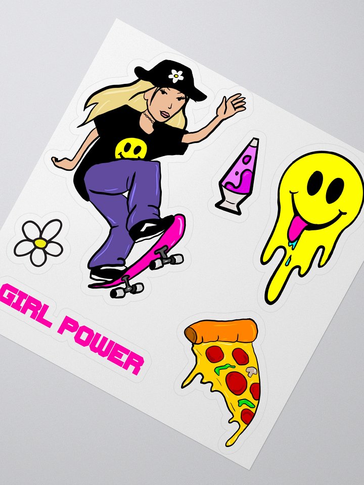 Skater Girl Sticker Set 1 product image (2)