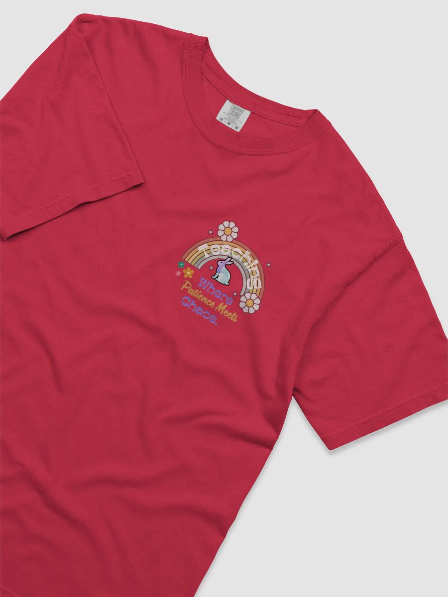 Bunny Teaching Where Patience Meets Chaos, Teachers Comfort Colors T-shirt product image (3)