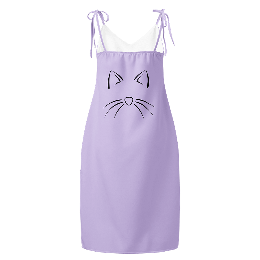 Cat (art by Dina R.) acrylic painting picture - Slip Dress product image (2)