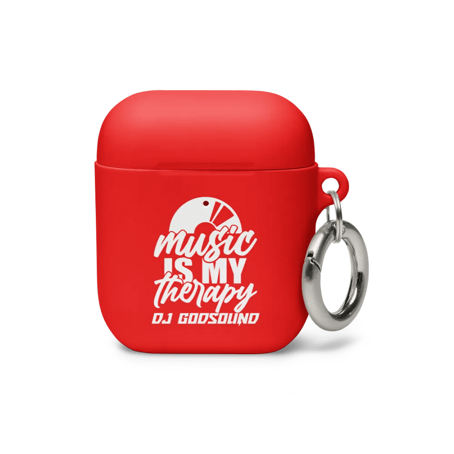 DJ GodSOUND "Music Is My Therapy"AirPods® Case in Red! product image (1)