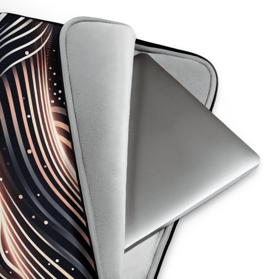 Zebra Waves Laptop Sleeve product image (3)