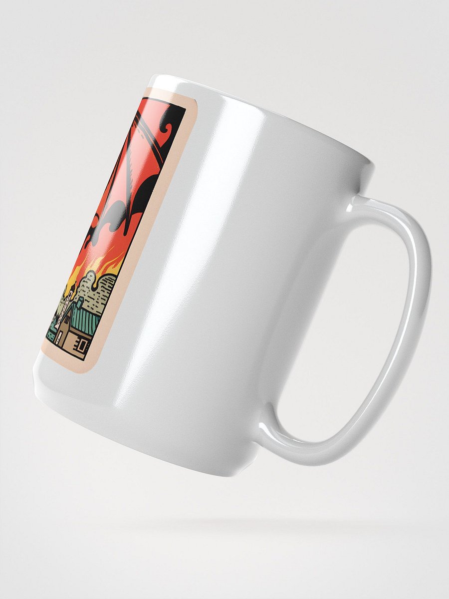 Fantasy Dragon Scene: Burned to Ash Glossy Mug product image (2)