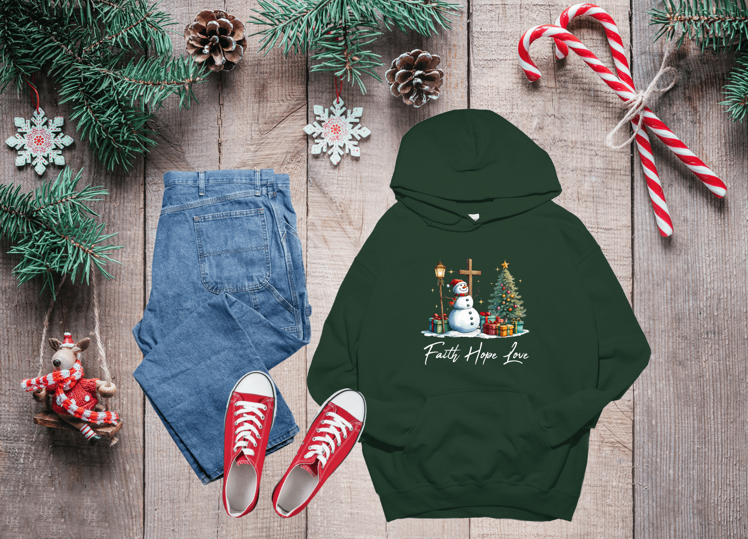 Faith Hope and Love Christmas Hoodie product image (25)