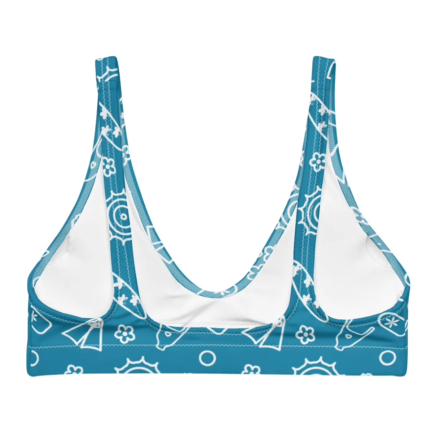 Beach Necessities Pattern Padded Bikini Top product image (2)
