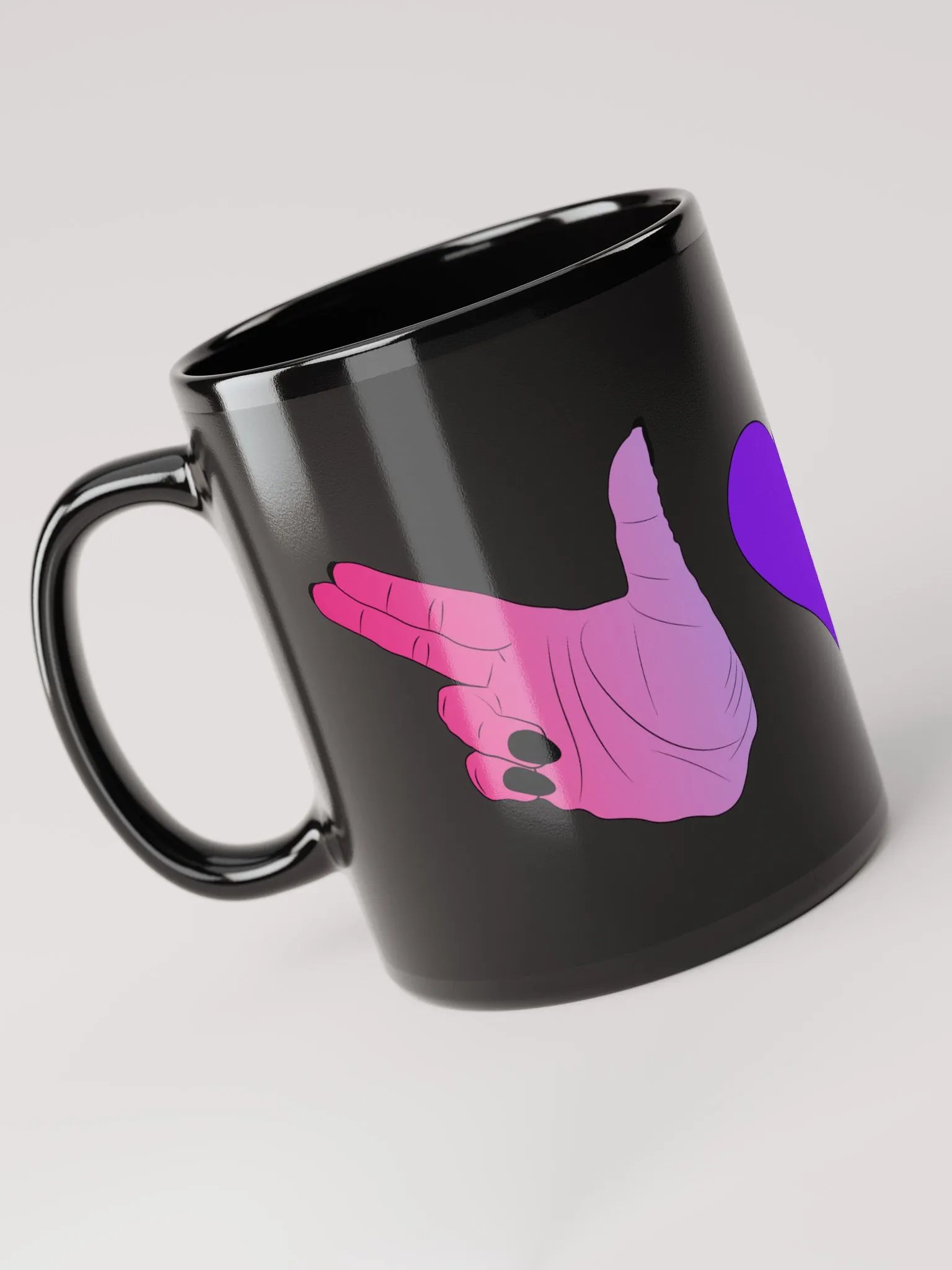 Finger Guns (bi flag) Mug product image (5)