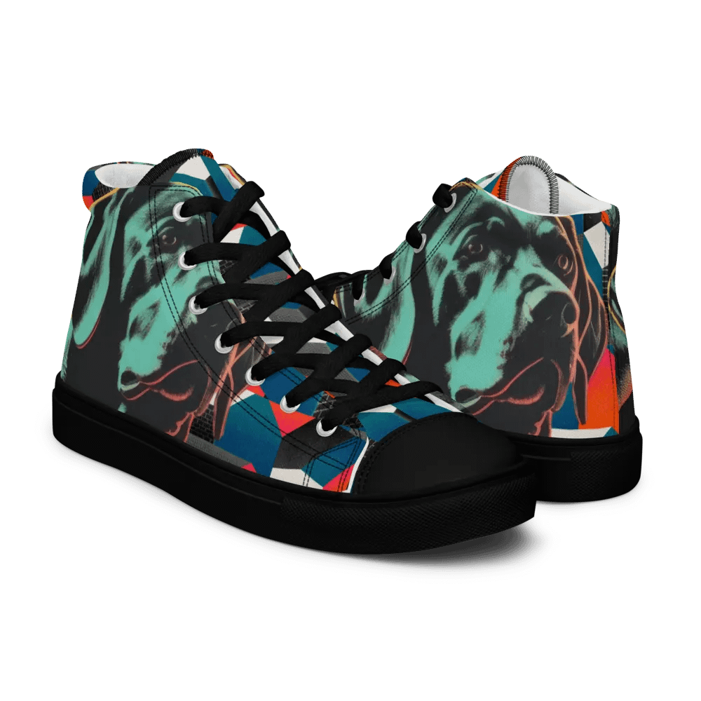 Neon Canine Chaos Men's High Tops product image (3)