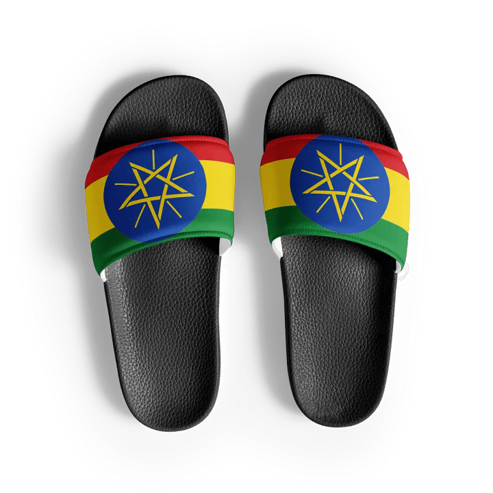 Ethiopian-Star and Stripes Women's Slides product image (1)