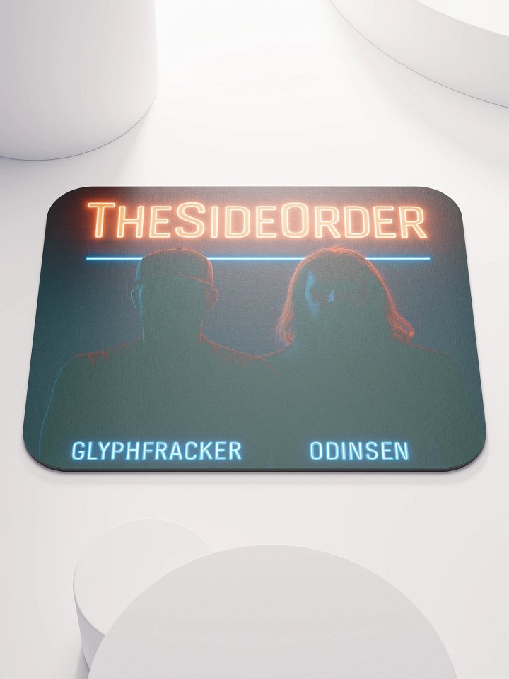 Neon Silhouette Mouse Pad - TheSideOrder x GlyphFracker x Odinsen product image (1)