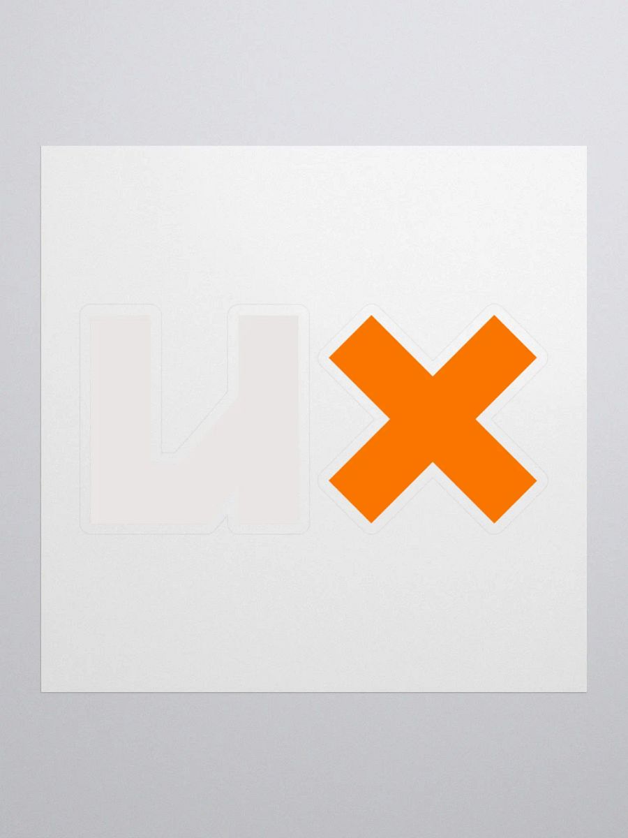 "UX" Logo Sticker product image (1)