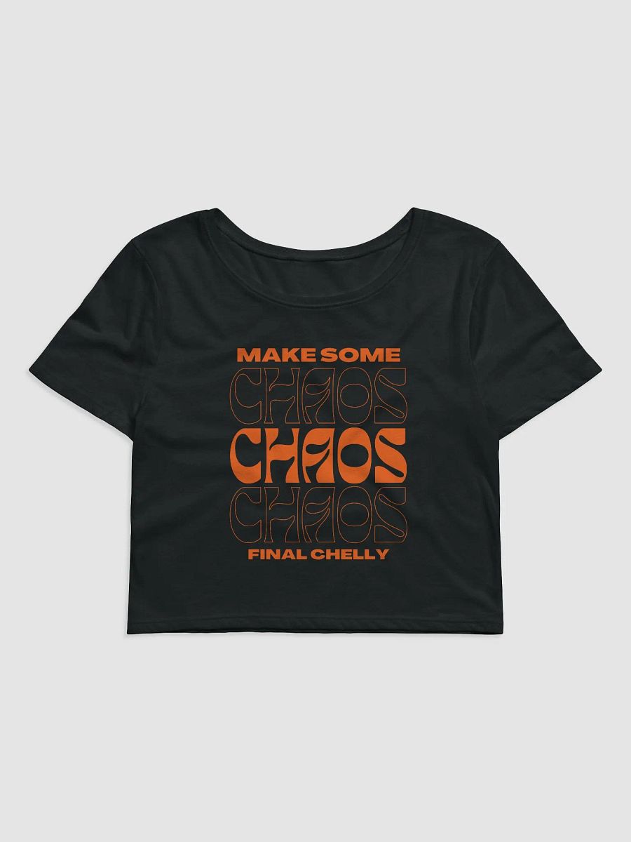 Make Some Chaos Womens Printed Crop Top product image (1)
