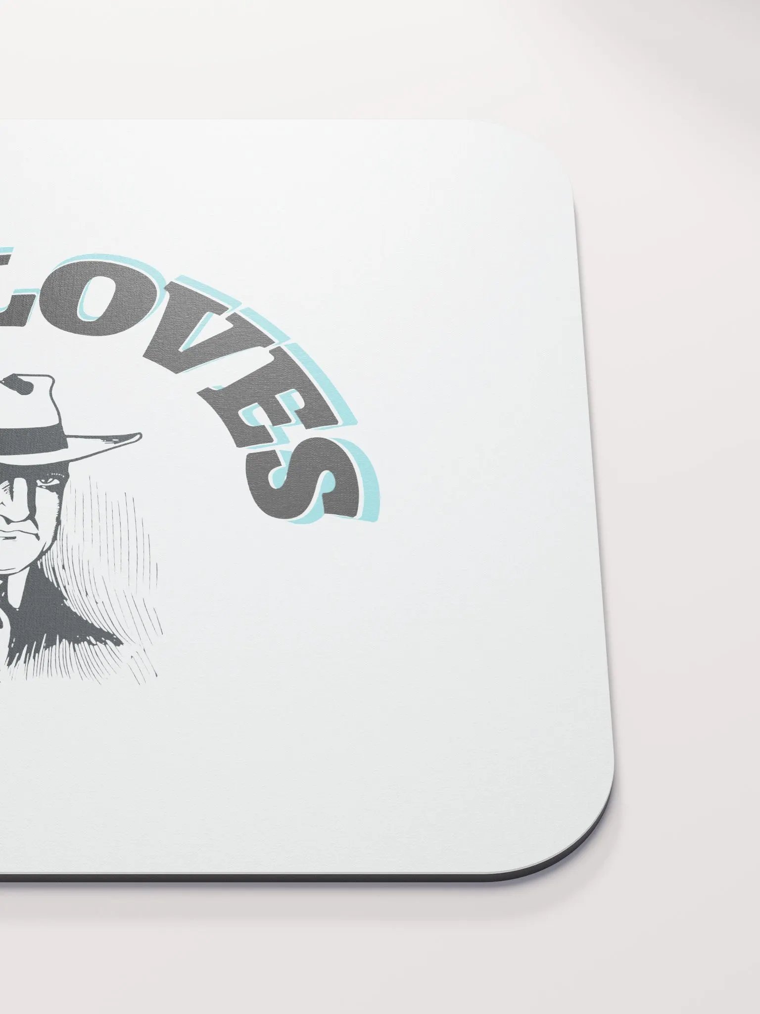 GOD LOVES YOU. Midnight Blue Mouse Pad product image (5)